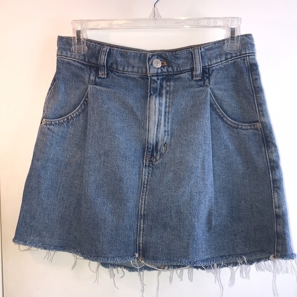 Free People Cosmico Flirt Denim Mini Skirt Size 27 - Picture 3 of 12